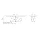 Faz tavolo 300x120x74 Vondom dimensioni