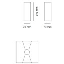 Fera 8418 lampada a parete 9010 novantadieci dimensioni