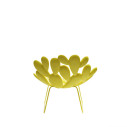 Filicudi Poltrona colorata con base a slitta Yellow Qeeboo vista
