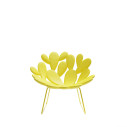 Filicudi Poltrona colorata con base a slitta Yellow Qeeboo vista