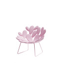 Filicudi Poltrona colorata con base a slitta Pink Qeeboo vista