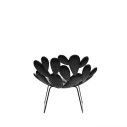 Filicudi Poltrona colorata con base a slitta Black Qeeboo vista