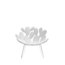 Filicudi Poltrona colorata con base a slitta White Qeeboo vista