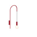Filo Lampada da parete H 61,2 E27 Rosso Zafferano vista