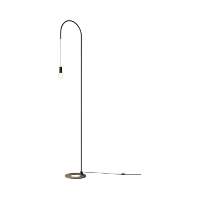 Filo lampada da terra E27 Nero