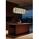 Fiordlys Suspension Linear lampada a sospensione Gold Slamp ambientazione