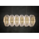 Fiordlys Suspension Linear lampada a sospensione Gold Slamp ambientazione