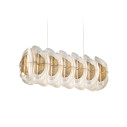 Fiordlys Suspension Linear lampada a sospensione Gold Slamp vista