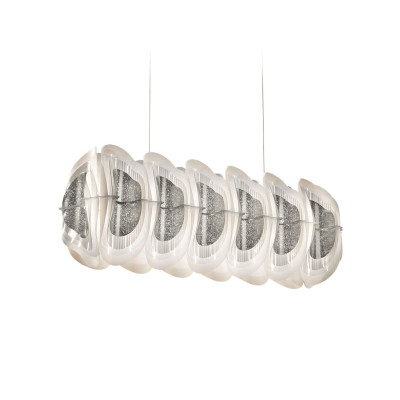 Fiordlys Suspension Linear lampada a sospensione Silver