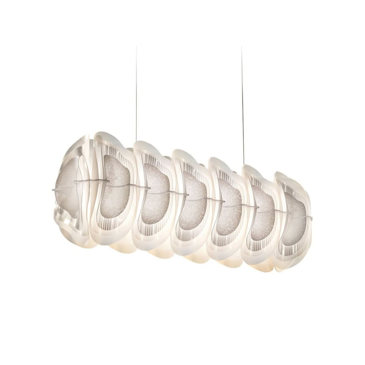Fiordlys Suspension Linear lampada a sospensione White