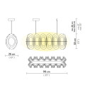 Fiordlys Suspension Linear lampada a sospensione White Slamp dimensioni