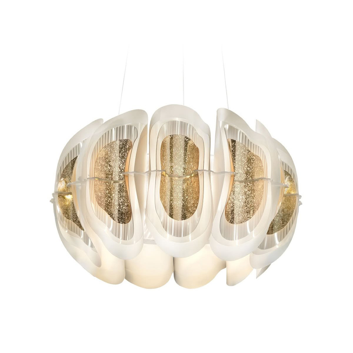 Fiordlys Suspension Round lampada a sospensione Gold