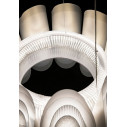 Fiordlys Suspension Round lampada a sospensione Silver Slamp ambientazione