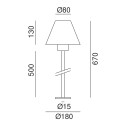 Fiordo 261.10.OR lampada da esterno Il Fanale dimensioni