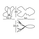 Fish Pesce Small scultura Magis dimensioni
