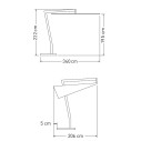 Flat ombrellone a braccio laterale 280x280 Ombrellificio Veneto dimensioni