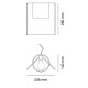 Flat 5289A Lampada da tavolo 9010 novantadieci dimensioni