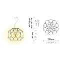 Flora Suspension lampada a sospensione Copper Slamp dimensioni