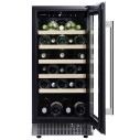 Dunavox Flow-32 cantina vino 32 bottiglie Full glass Nera dettaglio