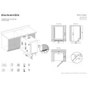 Dunavox Flow-38 cantina vino 38 bottiglie Full glass Nera Disegni di installazione