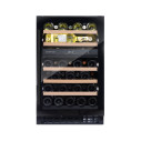Dunavox Flow-38 cantina vino 38 bottiglie Full glass Nera vista