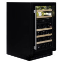 Dunavox Flow-38 cantina vino 38 bottiglie Full glass Nera vista