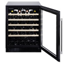 Dunavox Flow-46 cantina vino 46 bottiglie sottopiano Full glass Nera dettaglio