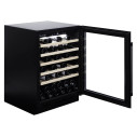 Dunavox Flow-46 cantina vino 46 bottiglie sottopiano Full glass Nera dettaglio