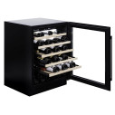 Dunavox Flow-46 cantina vino 46 bottiglie sottopiano Full glass Nera dettaglio