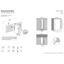 Dunavox Flow-8 cantina vino 8 bottiglie Acciaio Inox Disegni di installazione