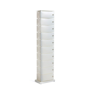Fluida white scarpiera 10 cassetti