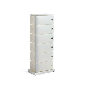Fluida white scarpiera 6 cassetti