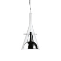 Fontanaarte Flute XXL cromo lampada a sospensione vista