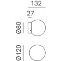 Foam 292.02 lampada da parete Il Fanale dimensioni