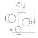 Focus X3 Lampada a sospensione DCW éditions dimensioni