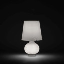 Fontanaarte Fontana Media bianco lampada da tavolo dettaglio