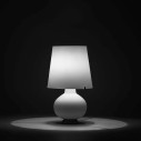 Fontanaarte Fontana Media bianco lampada da tavolo dettaglio