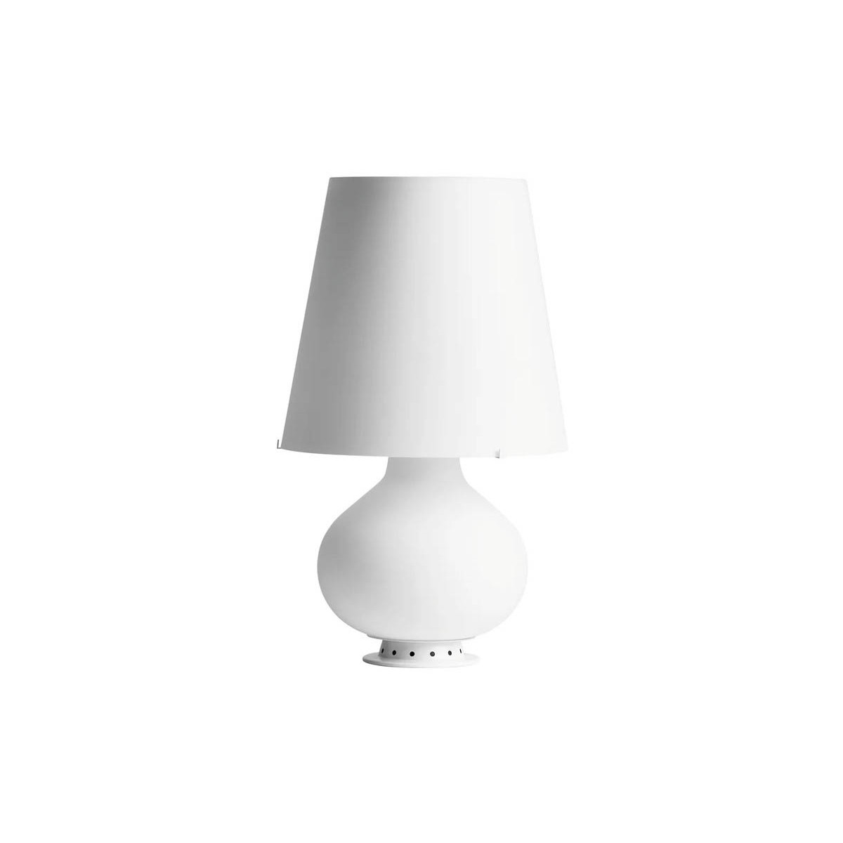 FontanaArte Fontana Media bianco lampada da tavolo