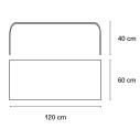 FontanaArte Fontana Tavolino 120x60 dimensioni