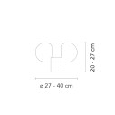 FontanaArte Fontanella Ø 27 lampada da tavolo dimensioni