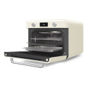 Forno combinato a vapore da appoggio Smeg COF01CREU Panna aperto