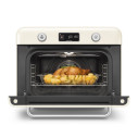 Forno combinato a vapore da appoggio Smeg COF01CREU Panna aperto cottura