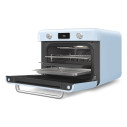 Forno combinato a vapore da appoggio Smeg COF01PBEU Azzurro aperto