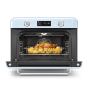 Forno combinato a vapore da appoggio Smeg COF01PBEU Azzurro aperto cottura