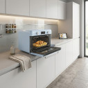 Forno combinato a vapore da appoggio Smeg COF01PBEU Azzurro ambientazione