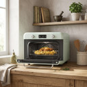 Forno combinato a vapore da appoggio Smeg COF01PGEU Verde Pastello ambientazione