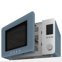 Forno a microonde combinato Smeg MOC02SBMEU Storm Blue dettaglio