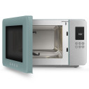 Forno a microonde con grill Smeg MOC01EGMEU Emerald Green aperto