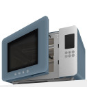 Forno a microonde con grill Smeg MOC01SBMEU Storm Blue dettaglio
