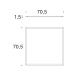 Danese Frame Cornice per serigrafie 70x70 Danese Milano dimensioni
